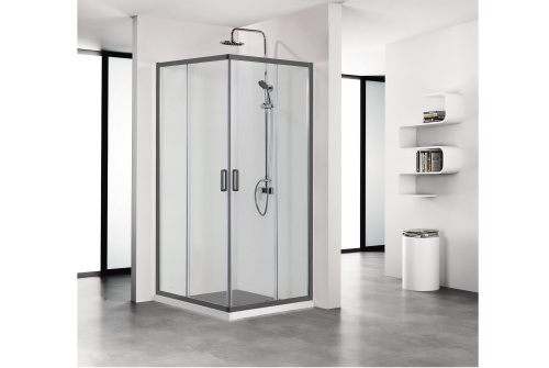 Душевой уголок Aquatek АРИЯ AQ ARI KV 08020BL 80х80 стекло прозрачное 6 мм - фото 3